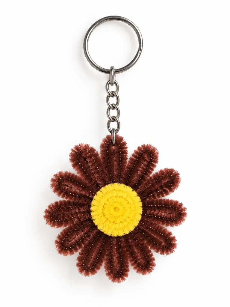 Porte clé marron