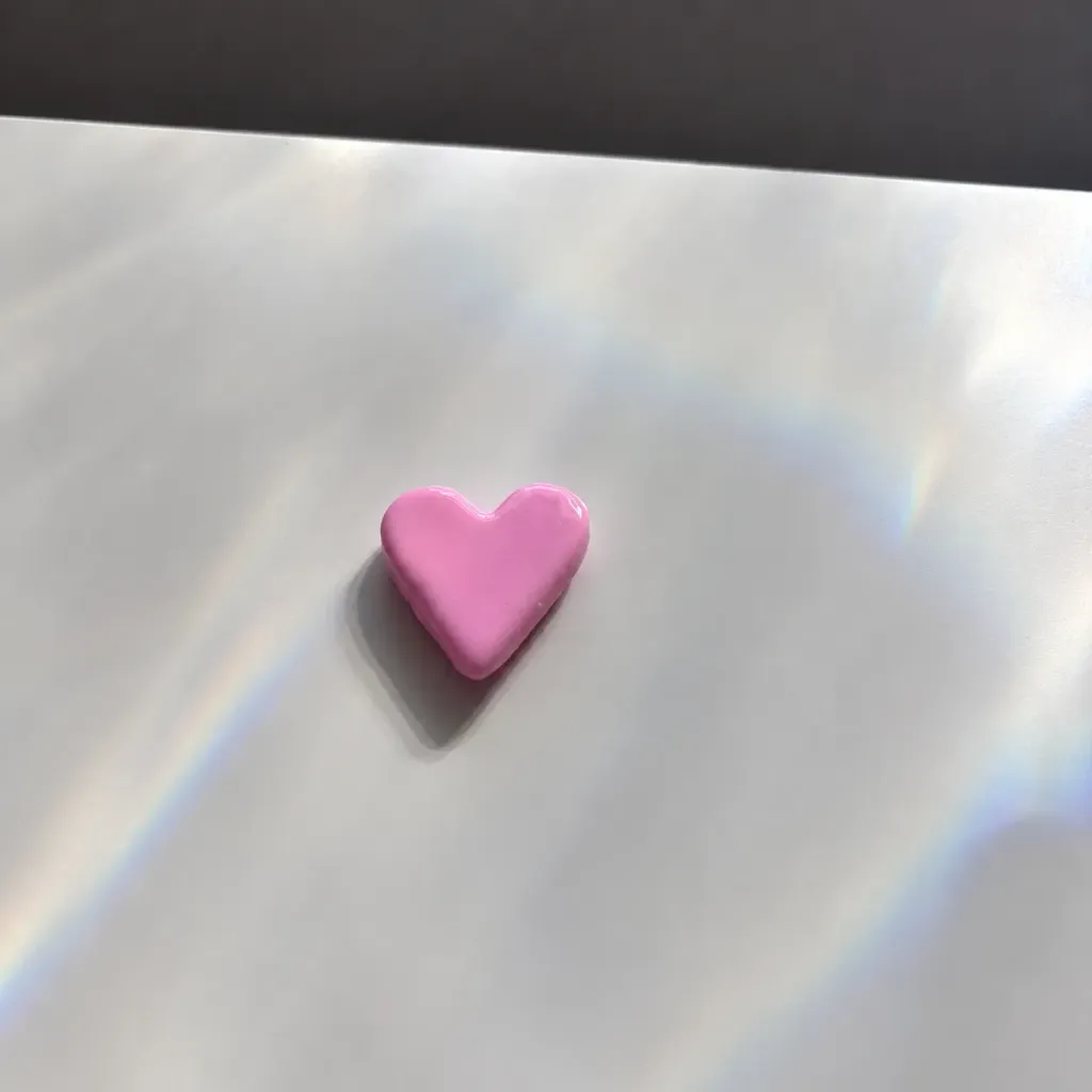 Magnet coeur rose